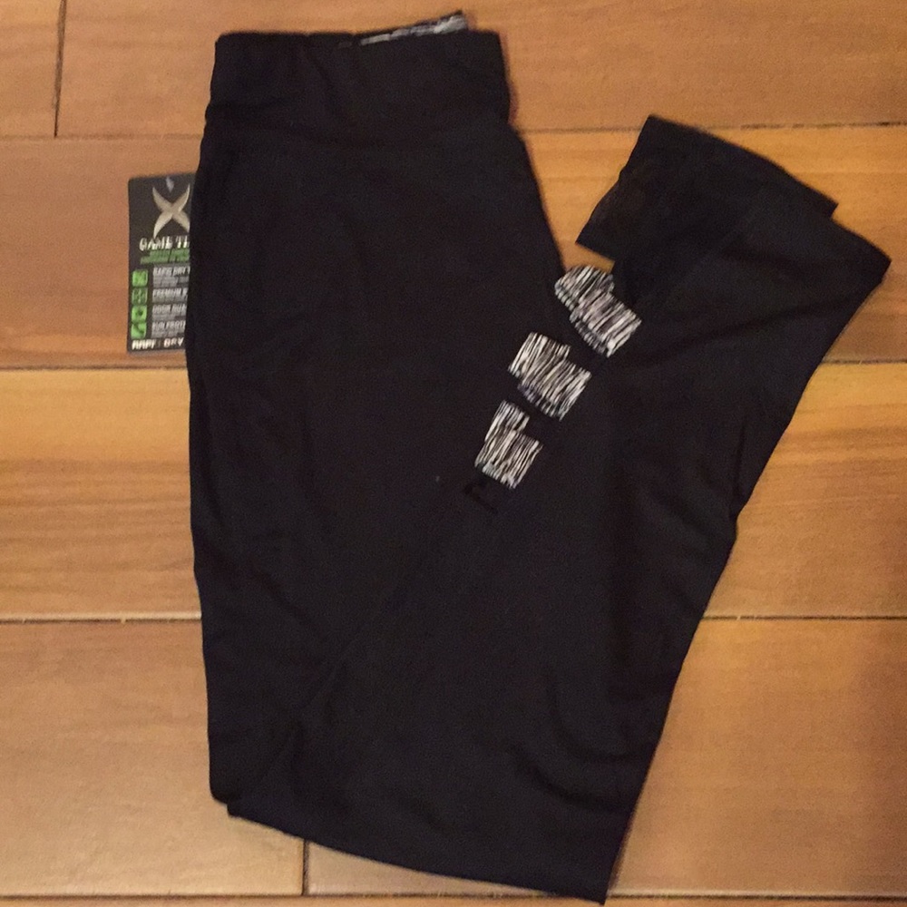 Black Game Time Leggings